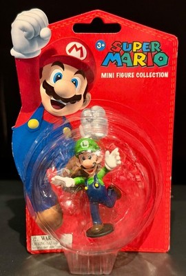 Jumping Luigi - Super Mario Goldie Mini Figure Collection - New on Good Card
