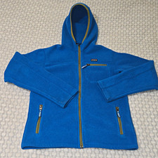 Patagonia Synchilla Boys XL Blue Fleece Full-Zip Hooded Jacket