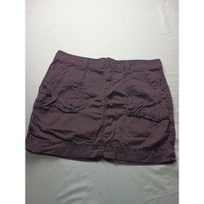 Vintage Old Navy Micro Mini Cargo Skirt Moody Purple Women size 8 Y2K
