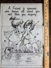 Tri-Chem 7262 Liquid Embroidery Paint-to-Fabric Panel + Instructions Vintage