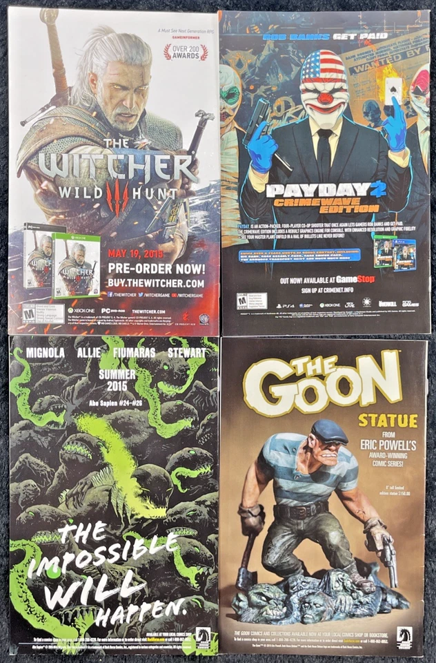 Frankenstein Underground # 2 3 4 5 Dark Horse 2015 Mike Mignola Hellboy Lote de 4 Foto 2 de 2