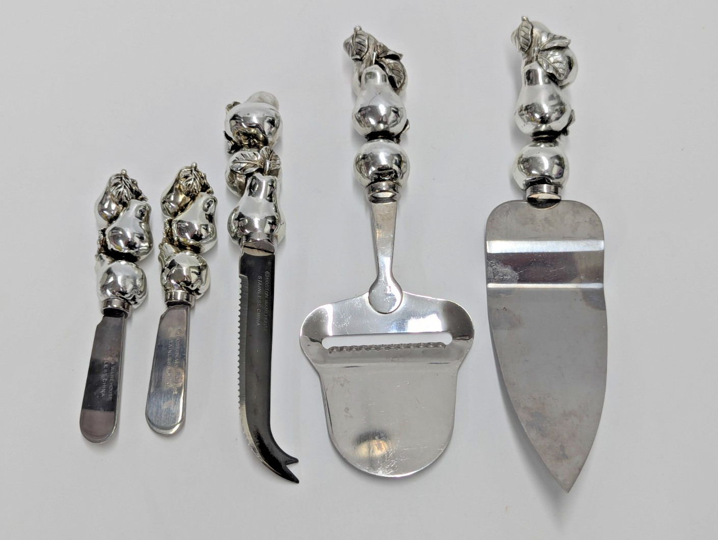 Boston Warehouse Dellarobia 5 Piece Cheese Serving Set & Dip Spreaders Party