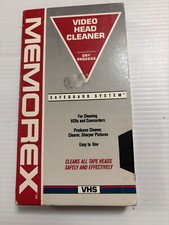 MEMOREX Video Head Cleaner Dry Process VHS Safeguard System For VCRs Camcorders