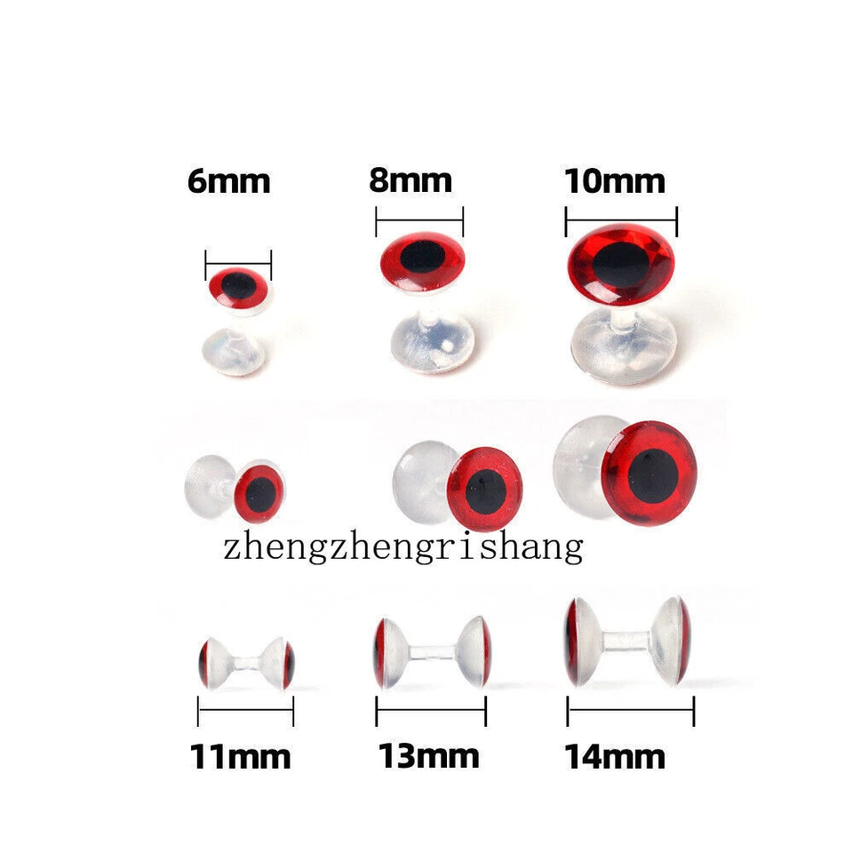 20 piezas mancuernas sin peso 3D ojos realistas hágalo usted mismo atar moscas materiales de señuelo de pesca Foto 3 de 4