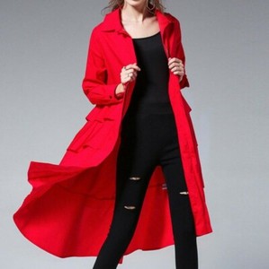 plus size ruffle coat