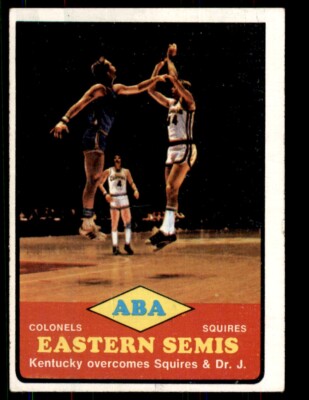 1973-74 Topps Basketball ABA Eastern Semis Kentucky Colonels/Squires #204