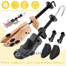 2-Way Wooden Shoe Stretcher Adjustable Expander Men Women Boot Shoes Tree Widen