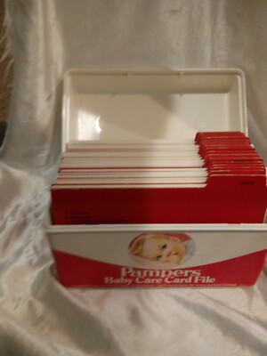 VINTAGE ADVERTISING 1979 PROCTER & GAMBLE PAMPERS DIAPER BABY CARE CARD FILE 