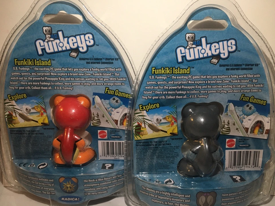 Vintage Funkeys Toys 2007 Set Of 2 - Image 3 of 3