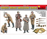 Miniart 550035185 1:35 Figuren Sowjetischen Schwere Artillerie Mannschaft Russen