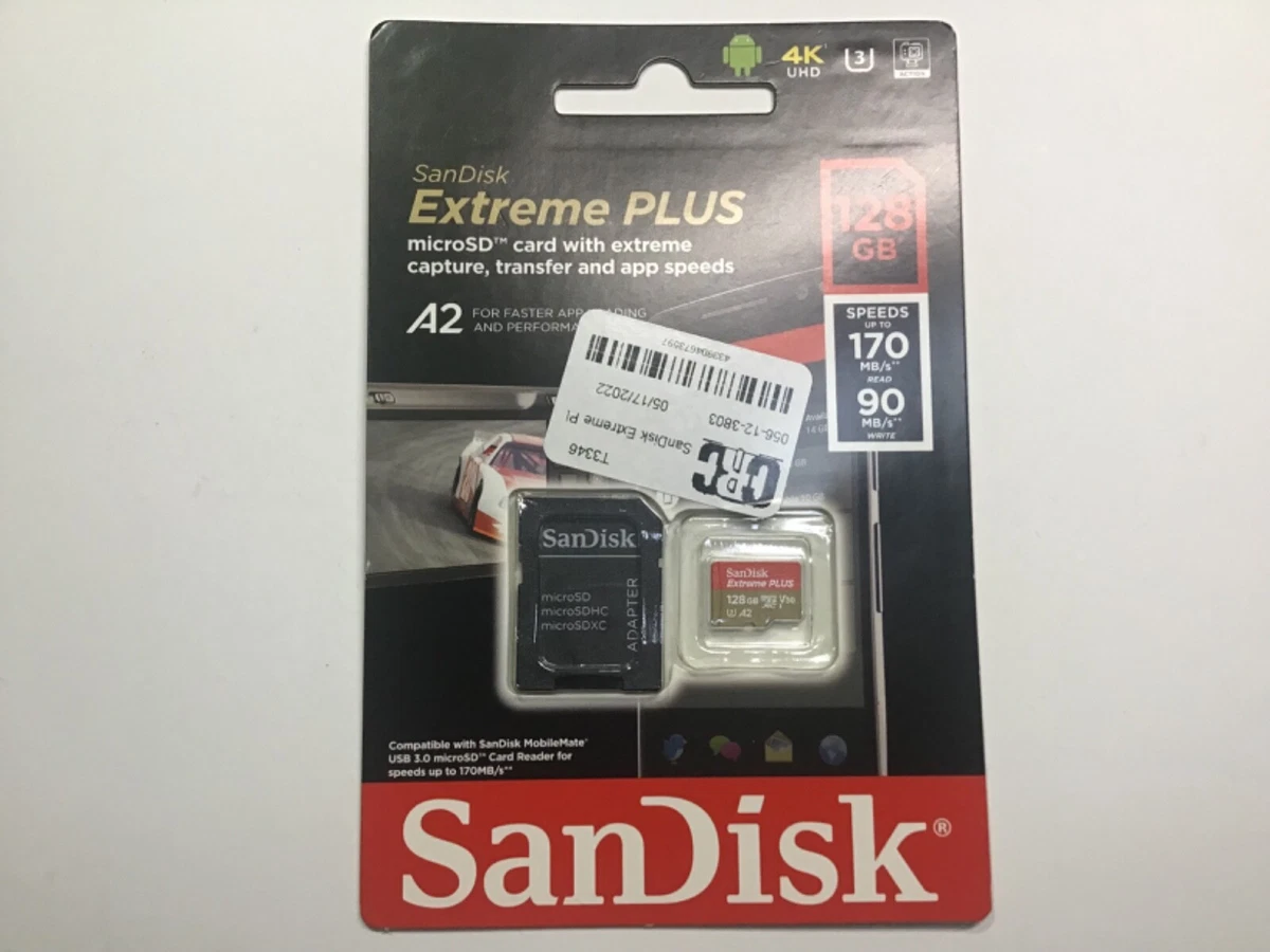 Sandisk extreme plus store memory card