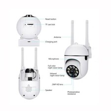 2-Pack Wireless 5G WiFi Security Camera System Smart Outdoor Night Vision 1080P 5