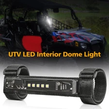 UTV LED Interior Dome Light Smoked Roll Bar Cab Pack Mount Magnetic & Adjustable
