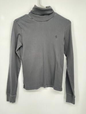 Ralph Lauren  Bundled Navy /gray  Sport Embroidered Logo Turtleneck Size M