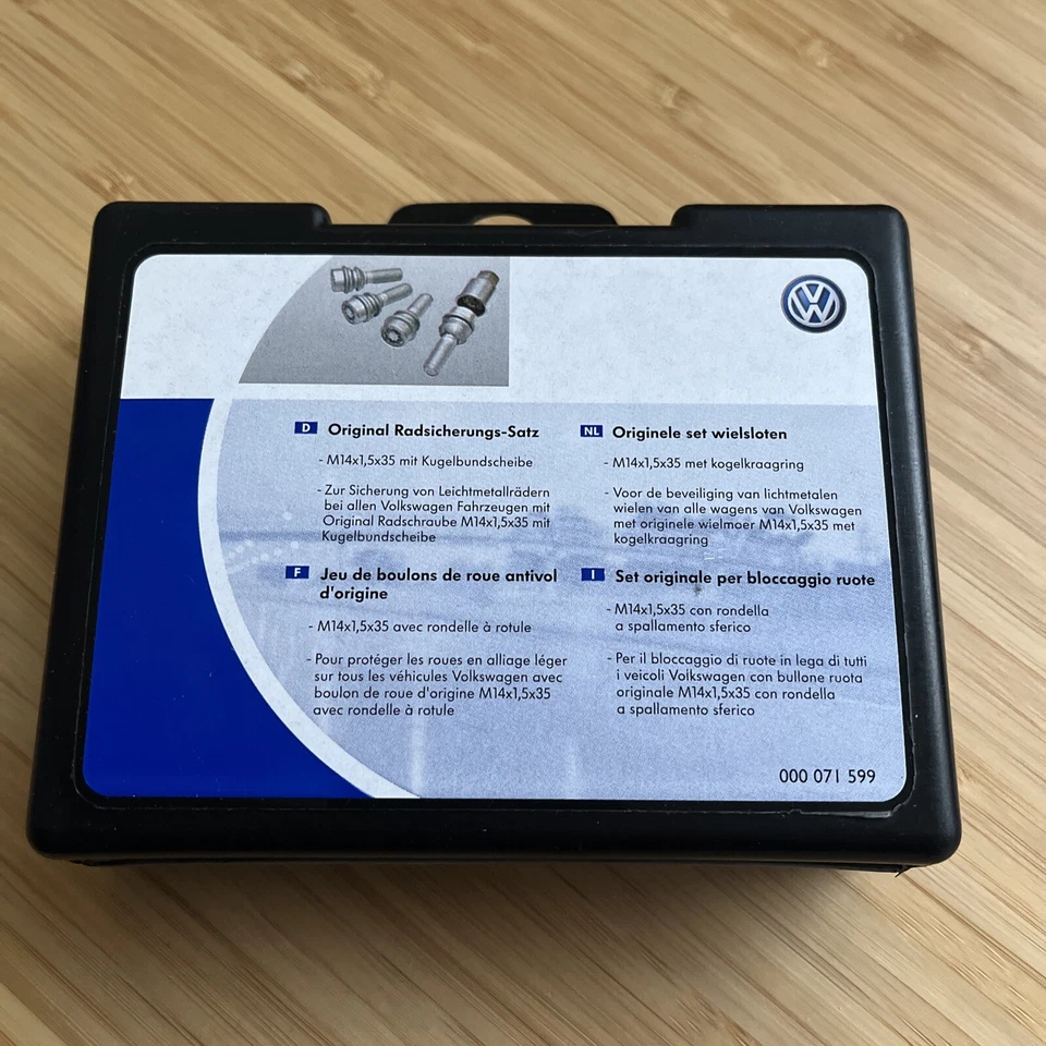 Volkswagen AMAROK Lockable Wheel Bolt Set 000071599 NEW GENUINE - Image 4 of 4