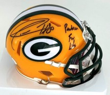 Packers DONALD DRIVER #80 Signed Speed Mini Helmet AUTO w/ Packers for Life JSA