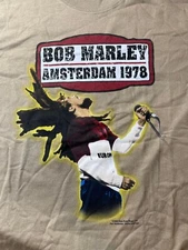 Vintage NEW Bob Marley Amsterdam 1978 Men's T-Shirt | Zion | Multiple Sizes