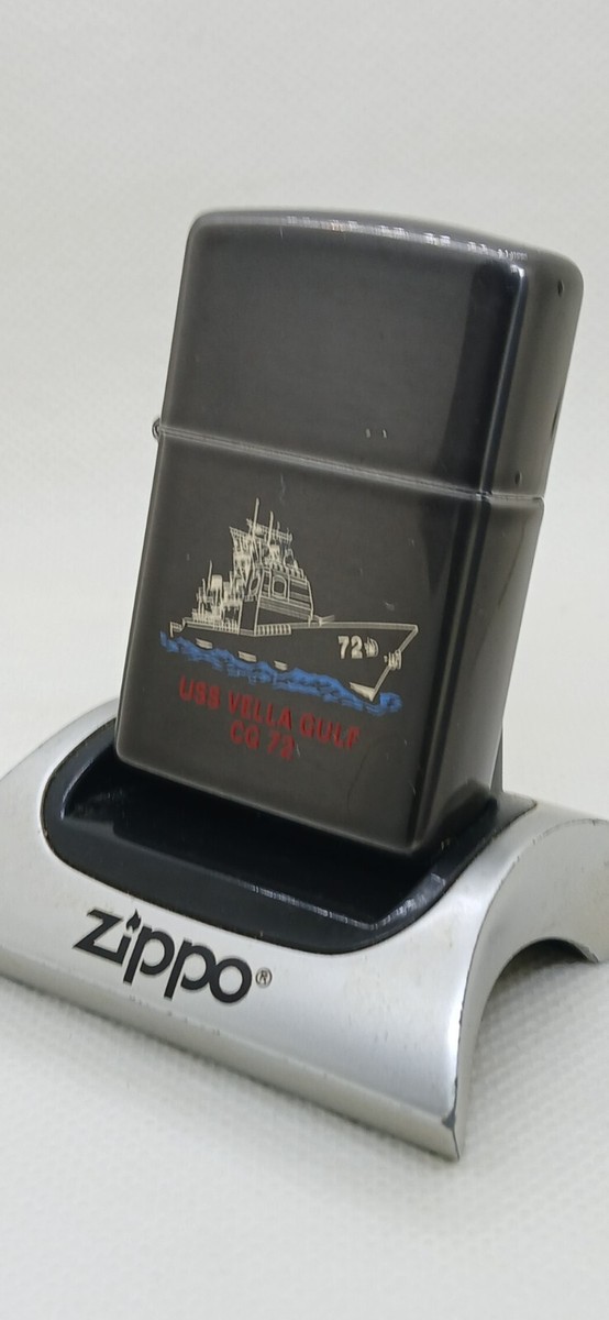 zippo vintage USS VELLA GULF CG-72 midnight moon 1997 US Navy | eBay