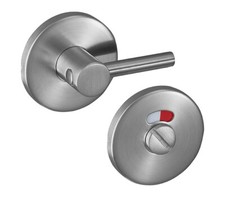 Disabled Toilet Lock 6mm Turn and Indicator - Satin Stainless Steel