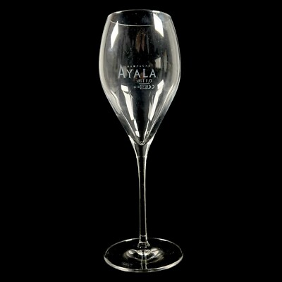 Ayala Champagner Glas Flute 0,1l 0,15l Sektglas Frankreich weiße Schrift