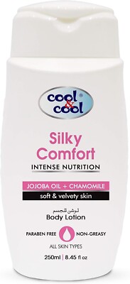 Cool & Cool Silky Comfort Body Lotion for All Skin Types Jojoba Oil & Chamomile