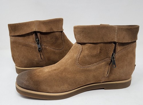 UGG Women's Josefene Cuff Boot Chestnut Brown Suede Zip Pull On Bootie Size 9.5 - Picture 9 of 22