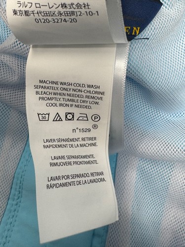 NWOT Polo Ralph Lauren Boys Swim Shorts/Trunks Light Blue Sz Lg 14-16 O8 - Picture 6 of 6