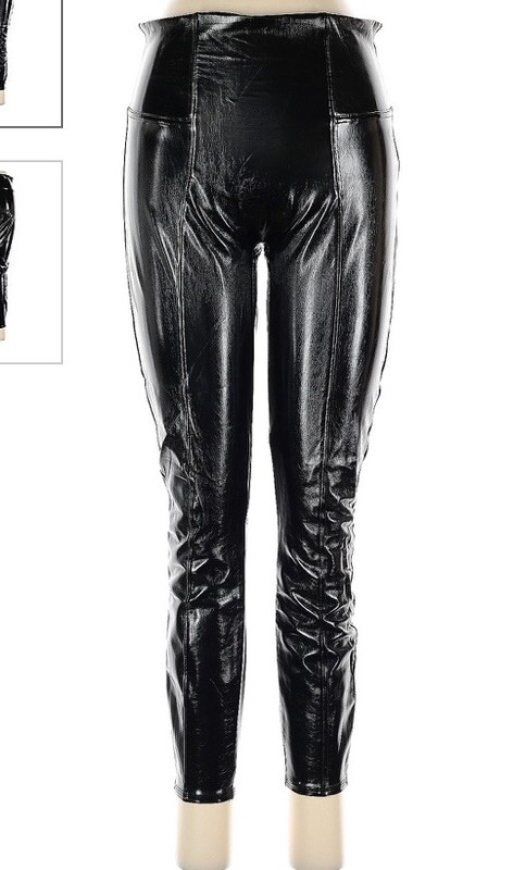 Women’s Spanx Faux Leather Leggings High Waisted Pant Black Small S