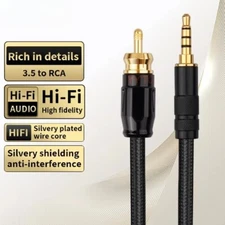 Cable HIFI 3.5mm 4-Poles To Coaxial Digital Audio Cable HiFi Amplifier Decoder