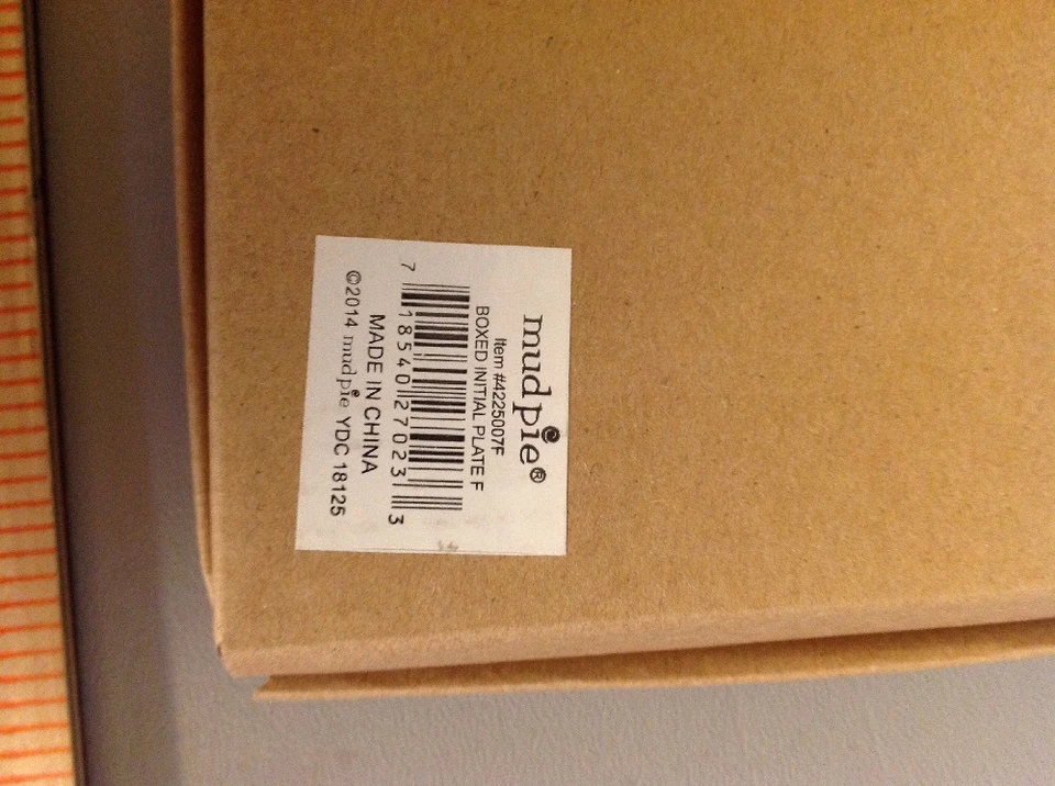 Pie de barro placa inicial F Foto 3 de 4