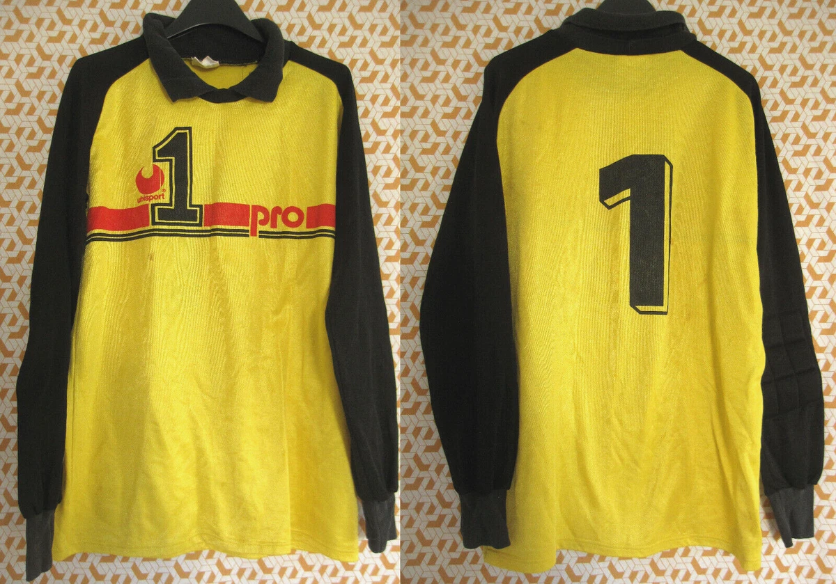 Maillot De Gardien De Football Uhlsport Vintage Années 80 - Taille XL, Numéro 1, état Moyen Pour L'âge