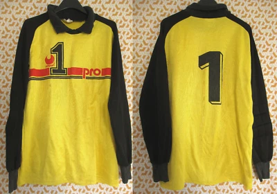 Maillot Uhlsport Gardien But vintage Goal Jaune Vintage Jersey #1 Pro - L - Photo 1/4