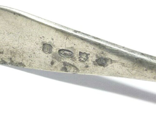 Antique Pair of Pewter Salt or Condiment Spoons #PS2 - Picture 7 of 10