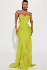 Long Green Body-con Dress For Any Event