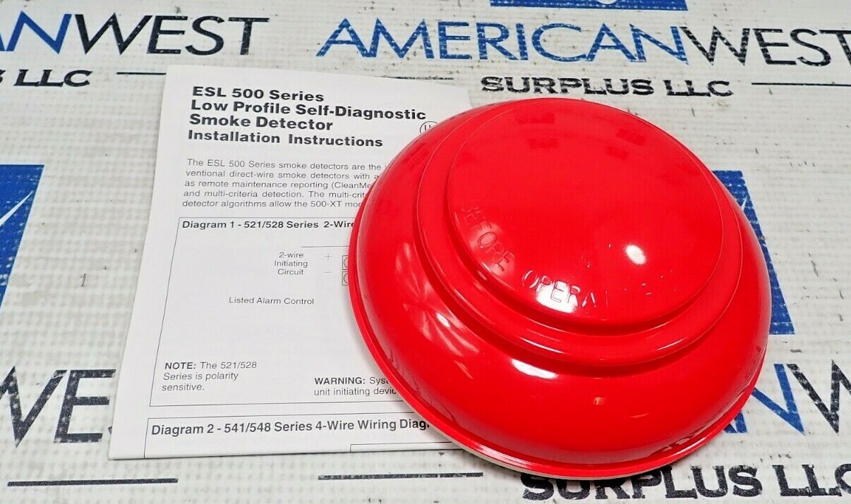 ADT SCN 541AXT FOUR WIRE SMOKE DETECTOR BUILT IN HEAT SENSOR &6/12VDC NEW |  eBay