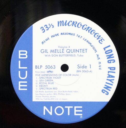 GIL MELLE "QUINTET VOL. 4" BLUE NOTE Japan 10"LP Vinyl OBI MONO EX/NM - Picture 3 of 3