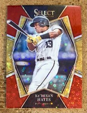 2022 Panini Select Baseball Red Disco Prizm Ke'Bryan Hayes #156 Pittsburgh