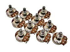 A25K Full Size 18MM Guitar Bass Tone Control Pot Potentiometer 10Pc