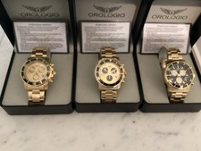 Orologio Monza Chronograph Range  18kt Gold Plated on stainless steel(RRP $2995)