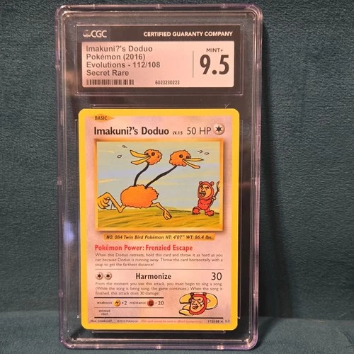 Imakuni?'s Doduo Evolutions 112/108 Secret Rare CGC 9.5 2016