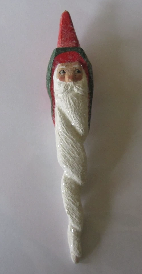 Casa de Hatten Denise Calla 1995 de colección cabeza de Santa hielo adorno colgante usado en excelente estado Foto 3 de 4