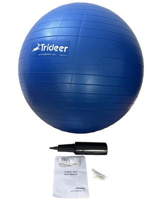 Trideer Workout Gymnastikball Fitness Yoga 160cm Umfang Komplettset blau
