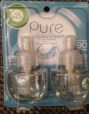 Air Wick Pure Ocean Breeze Scented Oil Plug In 2 Refills 0.67 oz Discontinued