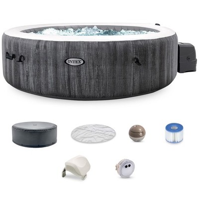 Intex PureSpa Plus Greywood Inflatable Hot Tub Bubble Jet Spa (For Parts)