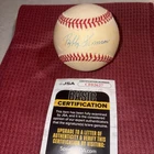 Bobby Thomson Signed Rawlings Official National League Baseball GIANTS JSA