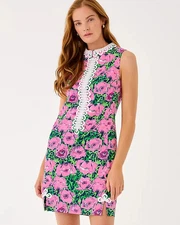 NWT Lilly Pulitzer Cleodora Stretch Shift Dress Color: Low Tide Navy Choose Size