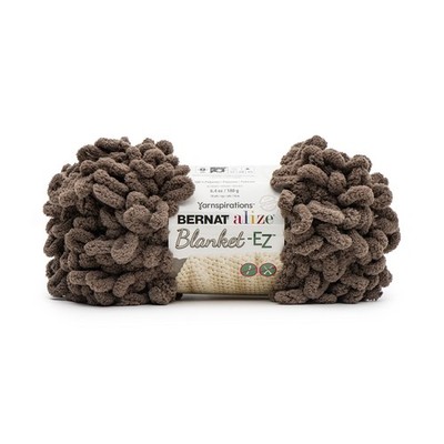 2 PCS Alize Blanket EZ Deep Taupe Yarn 6.4oz/180g 7 Jumbo Polyester 18 Yards