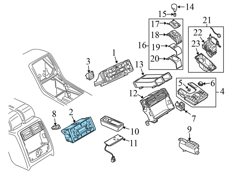 2004-2007 AUDI A8 QUATTRO - Clima traseiro / unidade de controle TEMP 4E0919158A - Imagem 4 de 4