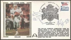 Jay Novacek & Alvin Harper Signed Super Bowl 27  Gateway Stamp Cachet Dallas