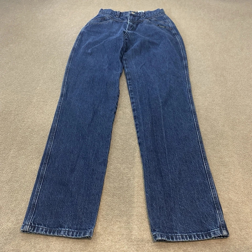 VTG Rocky Mountain Jeans Womens 29/9 Fits 27x36 Blue Denim Western Bareback - Image 2 of 4